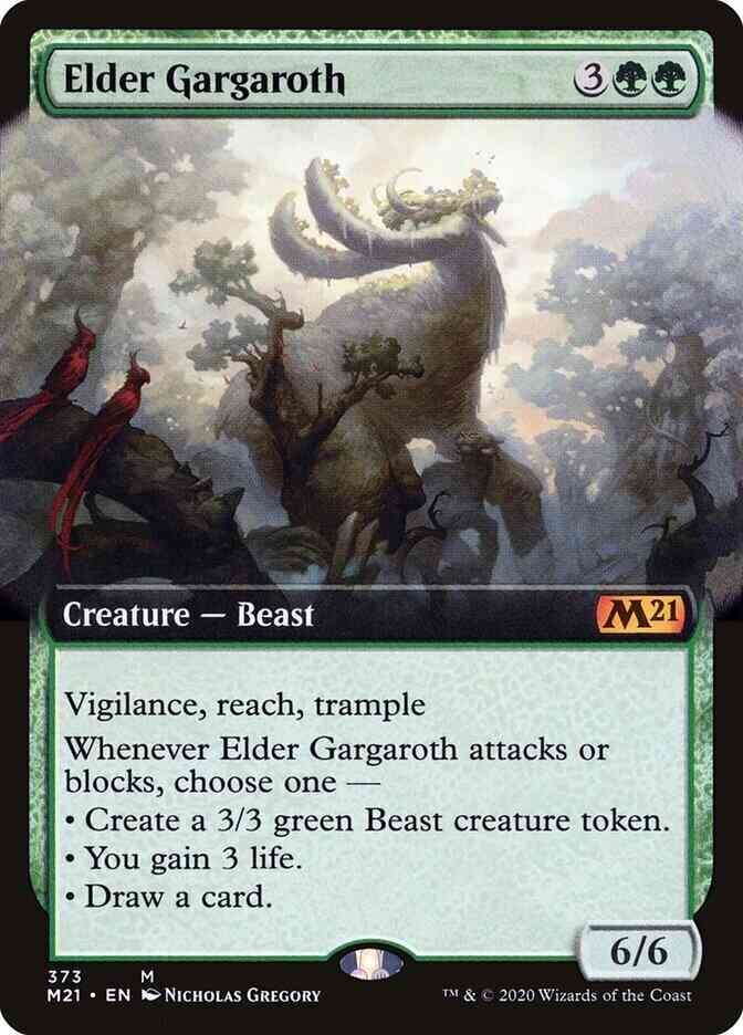Elder Gargaroth [373] [Extended Art] [Core Set 2021] [Non-Foil]