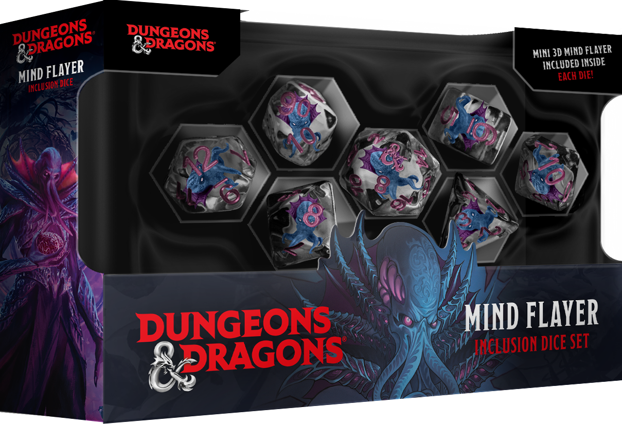Dungeons & Dragons Resin Dice Set - Set of 7 - Mind Flayer
