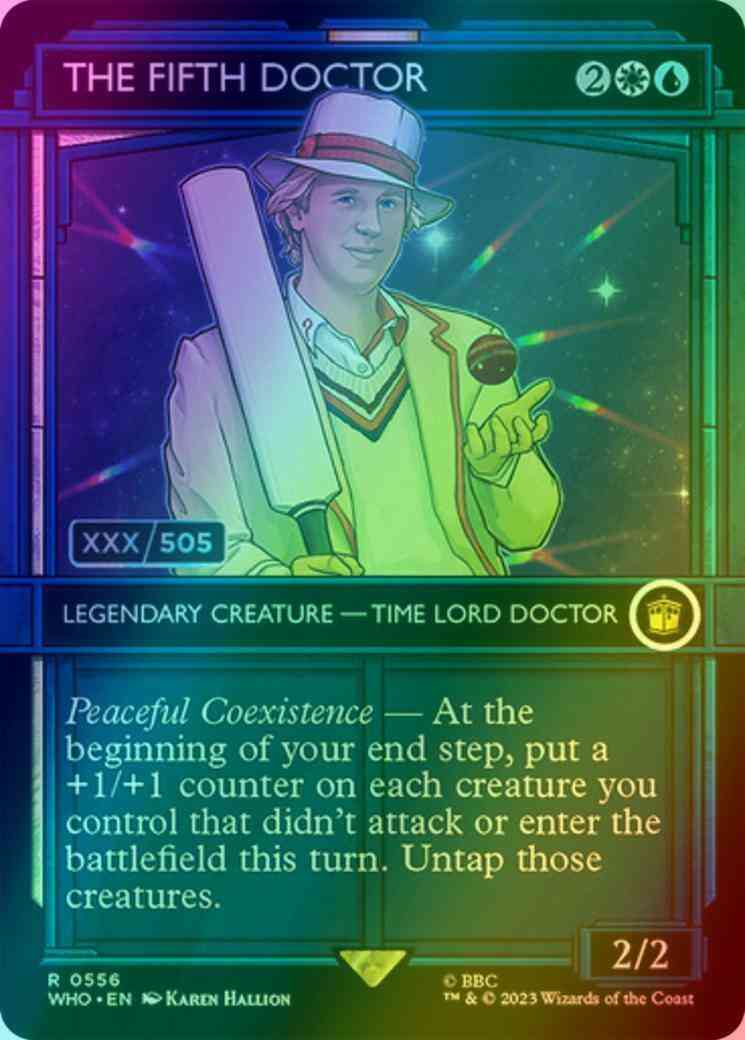 The Fifth Doctor - Serial Numbered [556z] [TARDIS Showcase] [Universes Beyond: Doctor Who] [Foil]