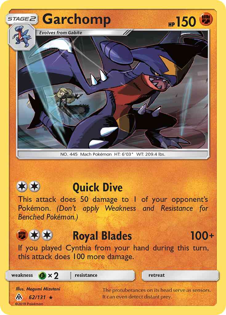 Garchomp - 62/131 - Rare Holo [sm6-62] [Holo]