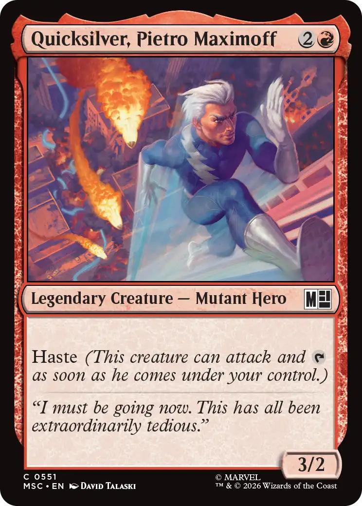 Quicksilver, Pietro Maximoff [551] [Beginner Box] [Marvel Super Heroes: Commander] [Non-Foil]