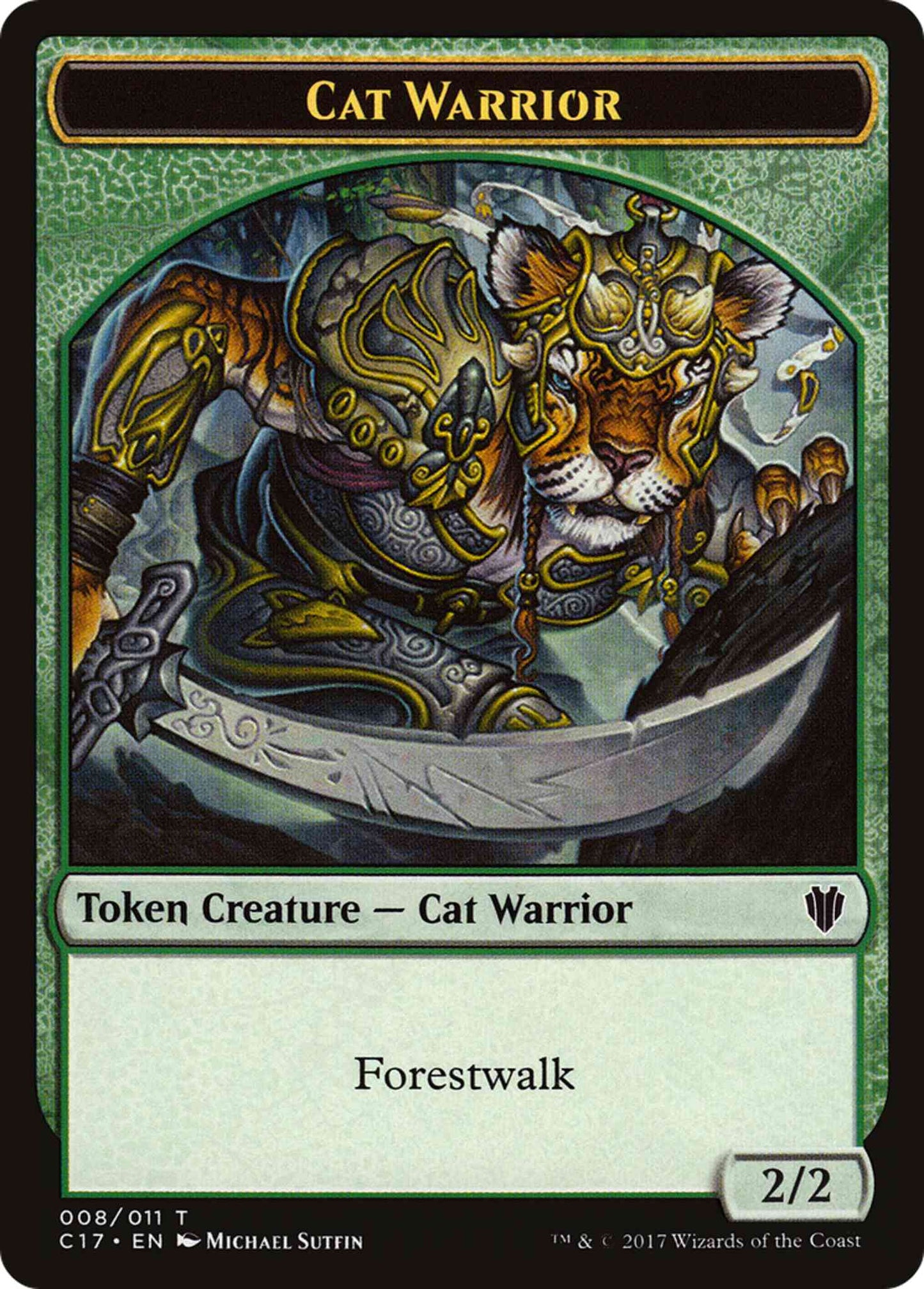 Cat Warrior Token (08) // Rat Token (03) [Commander 2017 Tokens] [Non-Foil]