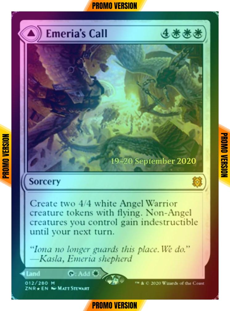 Emeria's Call // Emeria, Shattered Skyclave [Prerelease] [12s] [Zendikar Rising Promos] [Foil]