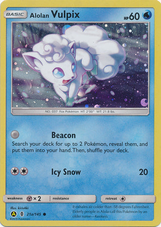 Alolan Vulpix - 21a/145 - Alternate Art Promo [Holo]