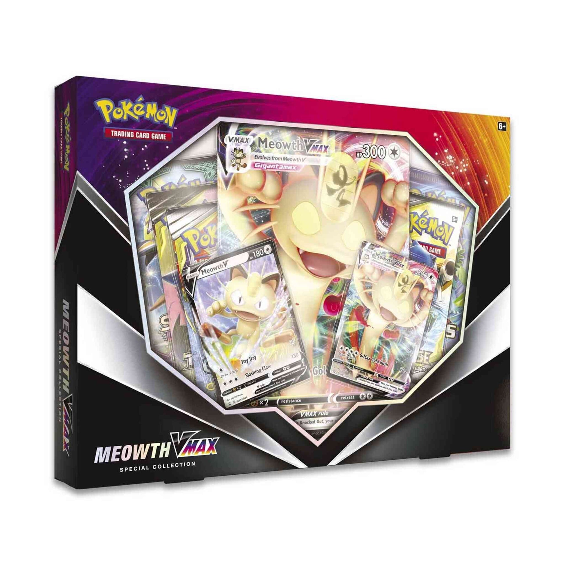 meowth pokemon card vmax *NEW CARDS BOX!* Opening SWORD AND SHIELD Cards! Promo Retreat cost Pokemon Meowth Vmax Premium Collection