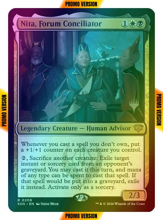 Nita, Forum Conciliator [206p] [Promo Pack] [Secrets of Strixhaven Promos] [Foil]