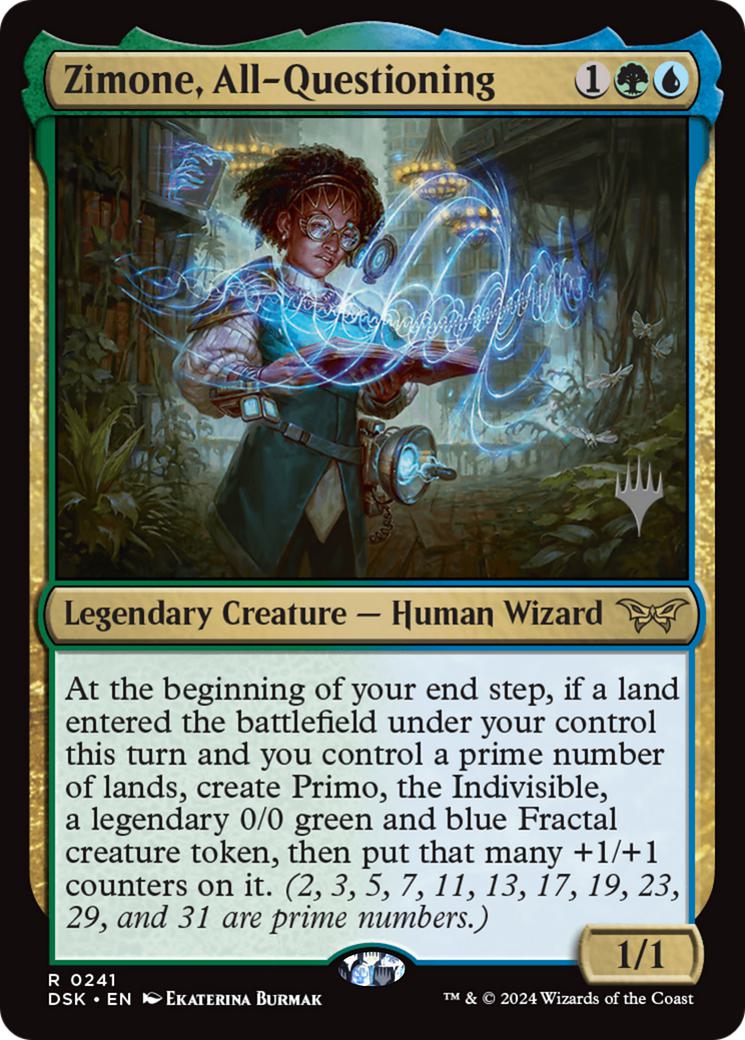 Zimone, All-Questioning [241p] [Promo Pack] [Duskmourn: House of Horror: Promos] [Foil]