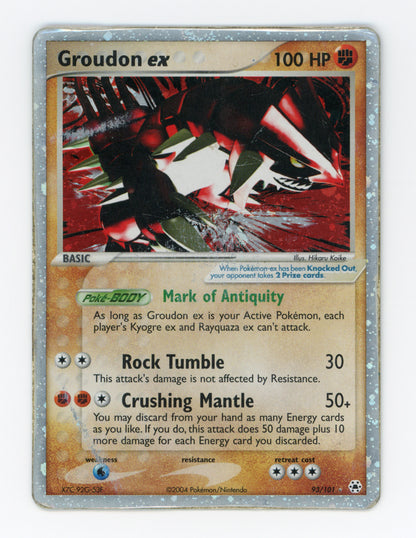 Groudon ex — Damaged|Rare Holo EX — ID 19042