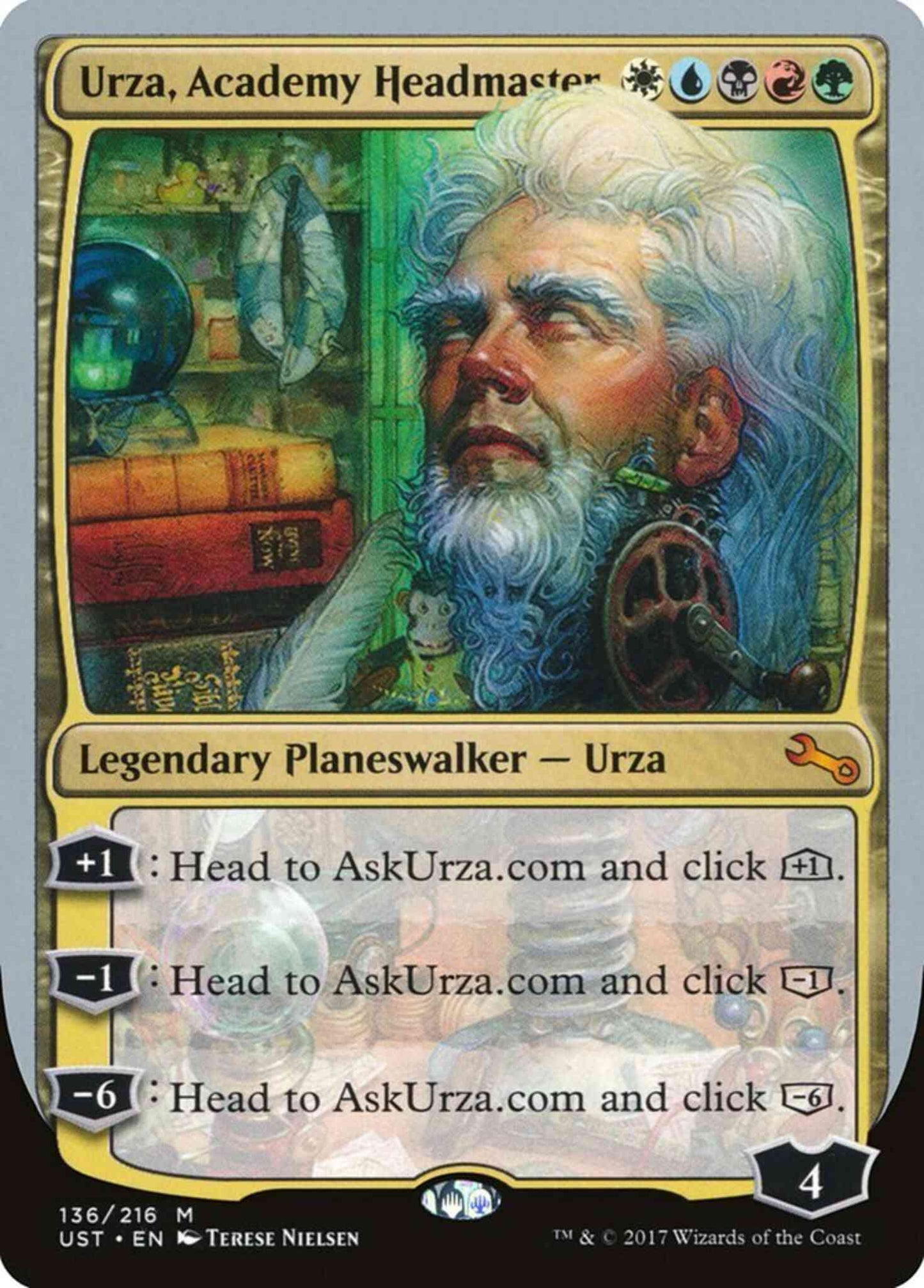 Urza, Academy Headmaster [136] [Unstable] [Non-Foil]
