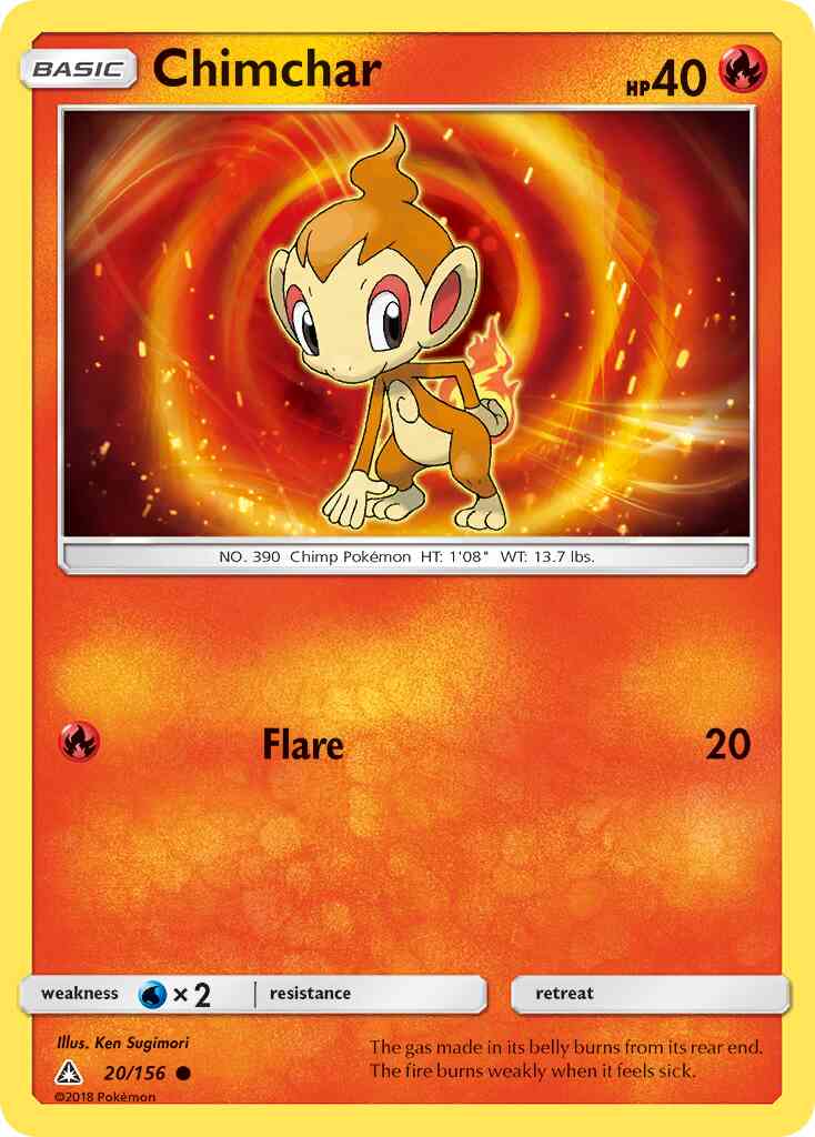 Chimchar - 20/156 - Common [sm5-20] [Reverse Holo]