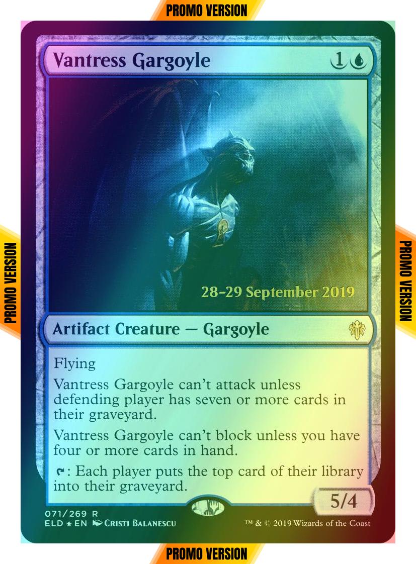 Vantress Gargoyle [71s] [Throne of Eldraine Promos] [Foil]