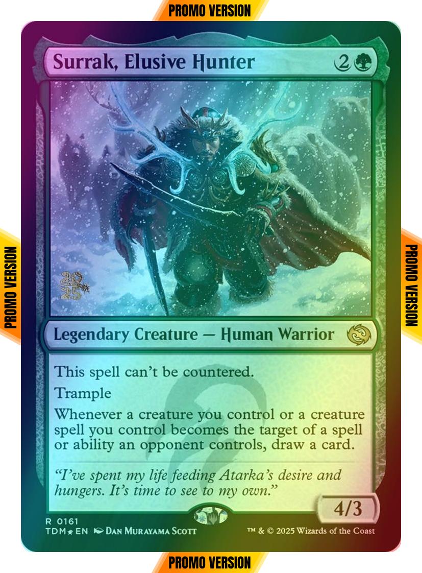 Surrak, Elusive Hunter [161s] [Prerelease] [Tarkir: Dragonstorm: Promos] [Foil]