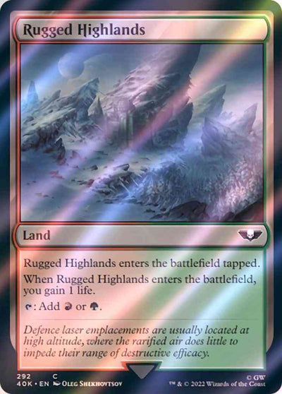 Rugged Highlands [292] [Universes Beyond: Warhammer 40,000] [Surge Foil]