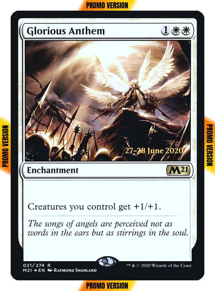 Glorious Anthem [Prerelease] [21s] [Core Set 2021 Promos] [Foil]