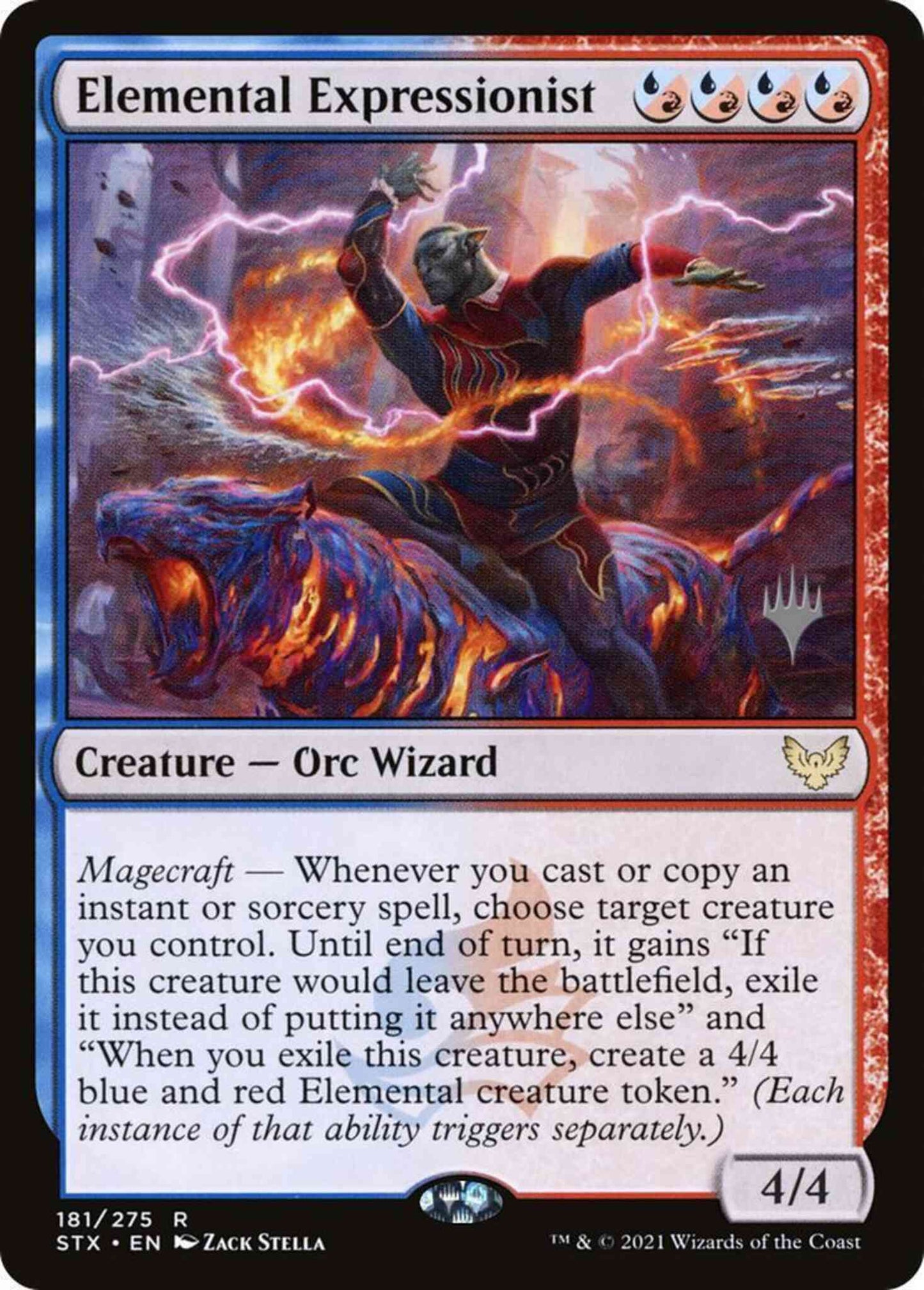 Elemental Expressionist [Promo Pack] [181p] [Strixhaven: School of Mages Promos] [Non-Foil]