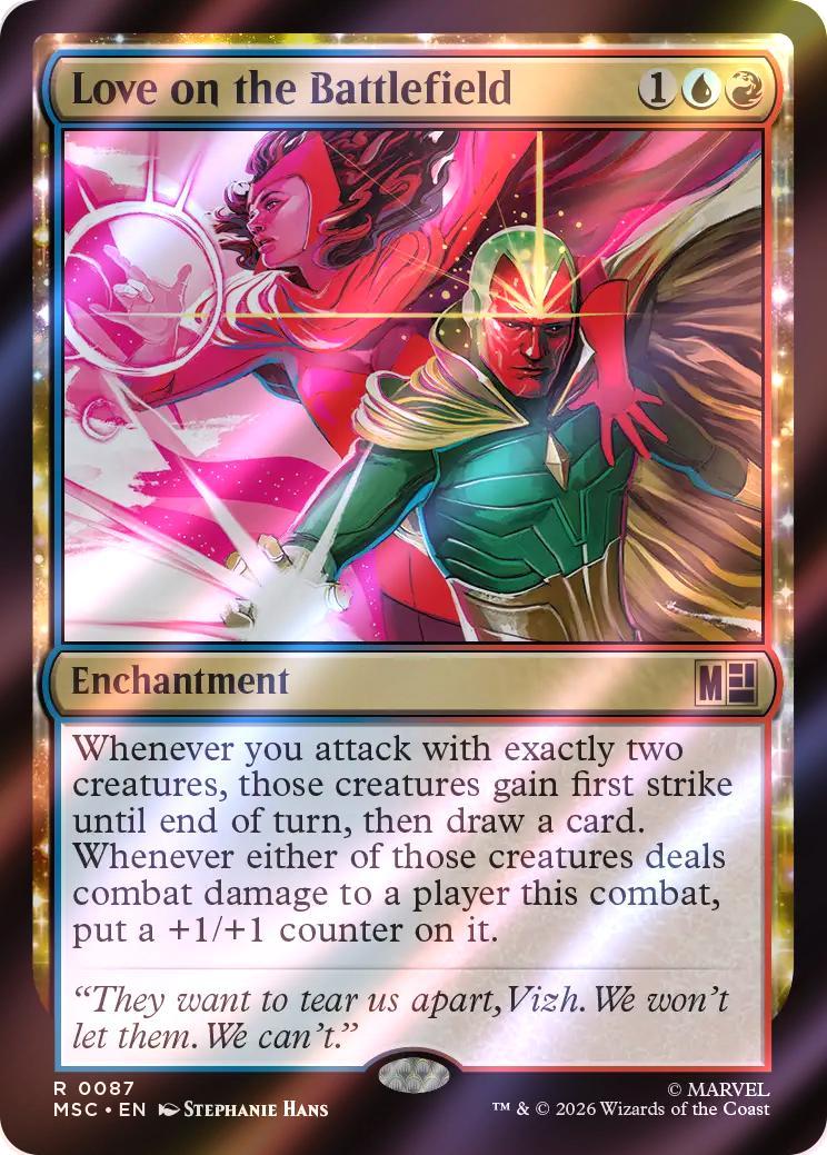 Love on the Battlefield [87] [Marvel Super Heroes: Commander] [Surge Foil]