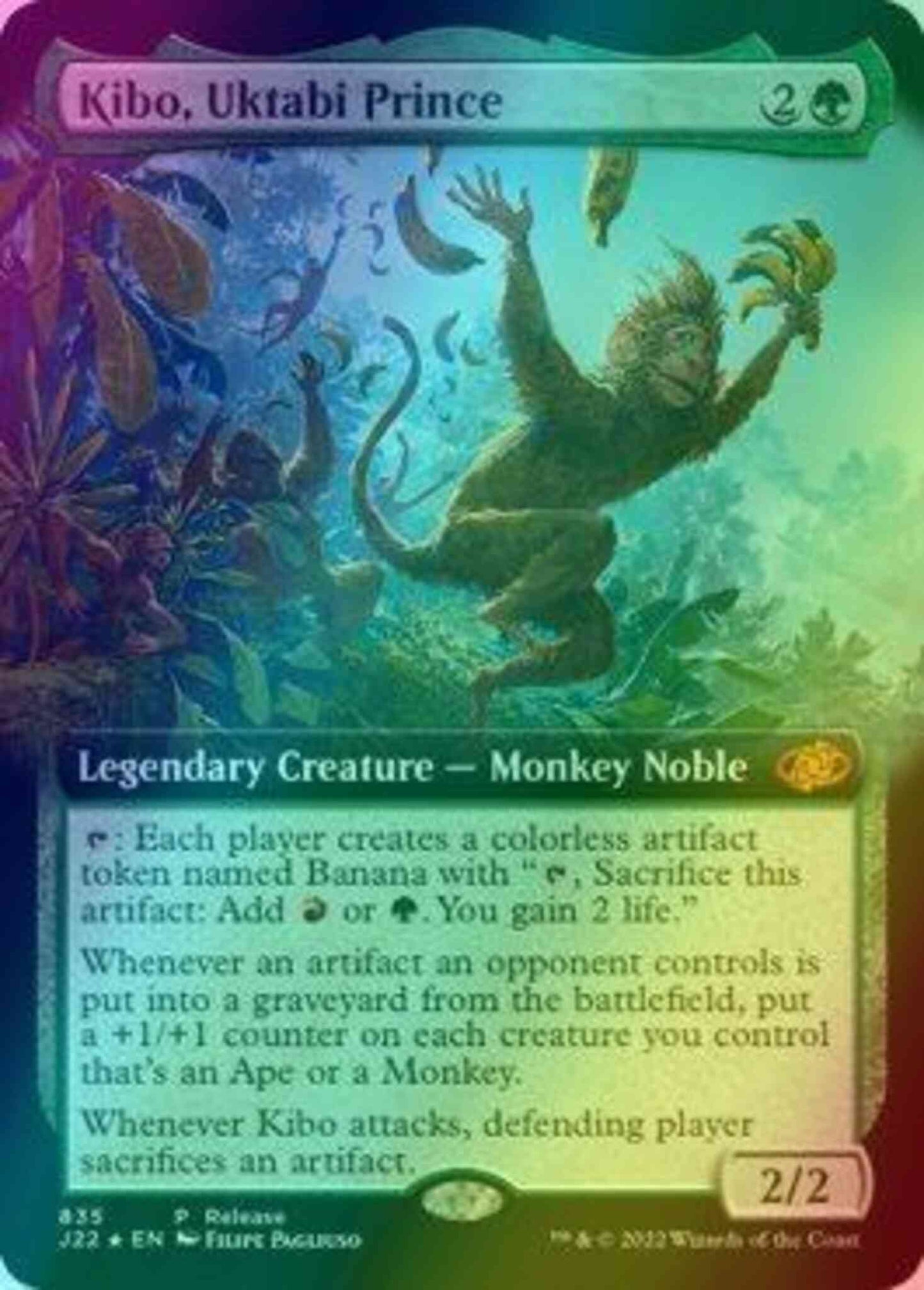 Kibo, Uktabi Prince [835] [Extended Art] [Release Promo] [Jumpstart 2022] [Foil]