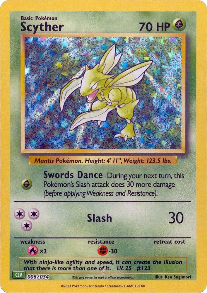 Scyther - 006/034 - Promo - CLV [tcgc-CLV006] [Holo]