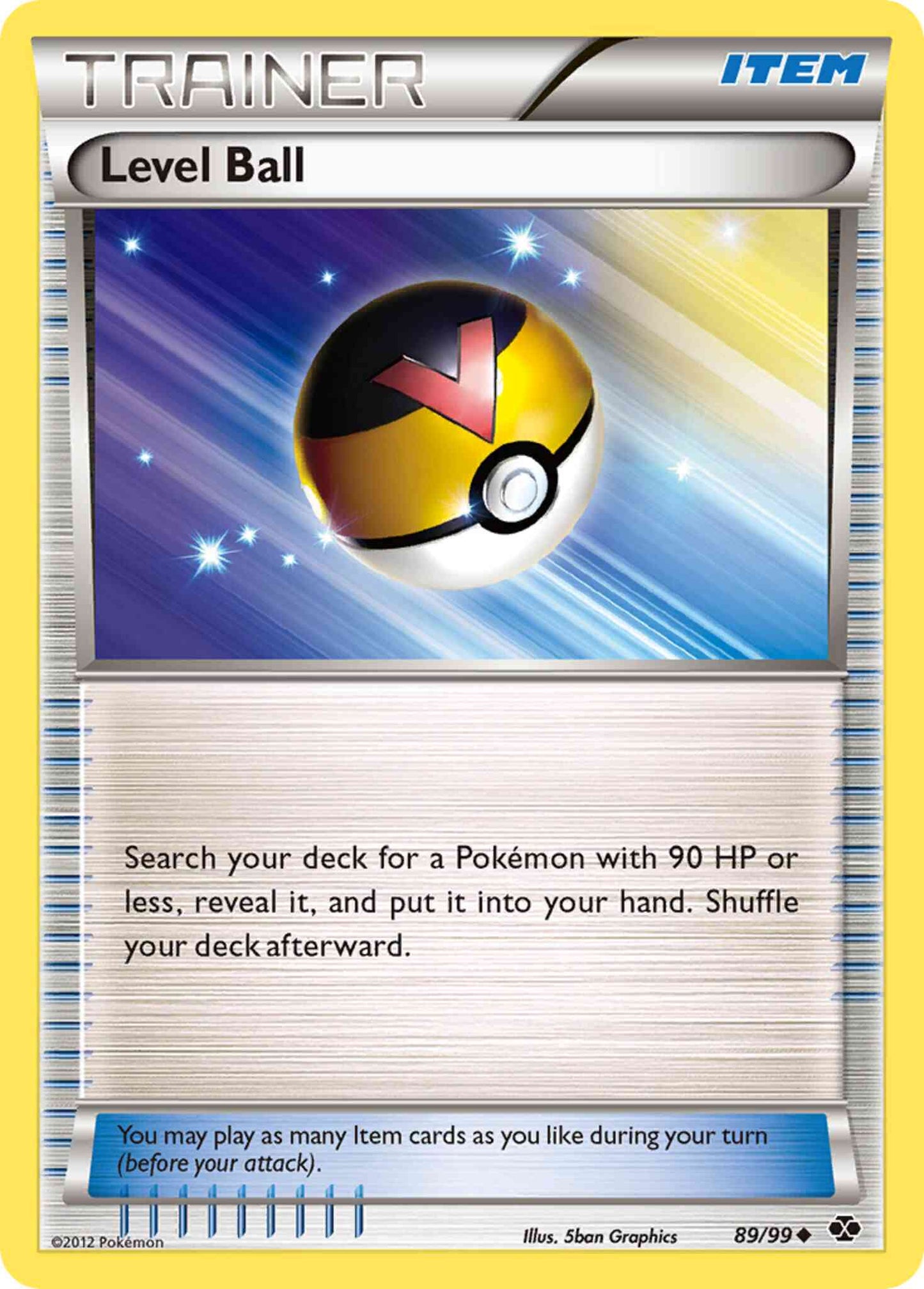 Level Ball - 89/99 - Uncommon [bw4-89] [Reverse Holo]