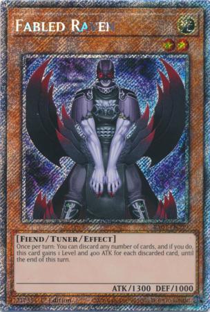 Fabled Raven - RA03-EN239 - Platinum Secret Rare - 1st Edition