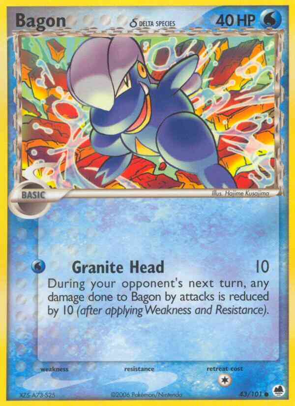 Bagon δ - 43/101 - Common [ex15-43] [Reverse Holo]