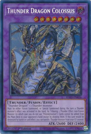 Thunder Dragon Colossus - RA03-EN036 - Secret Rare - 1st Edition