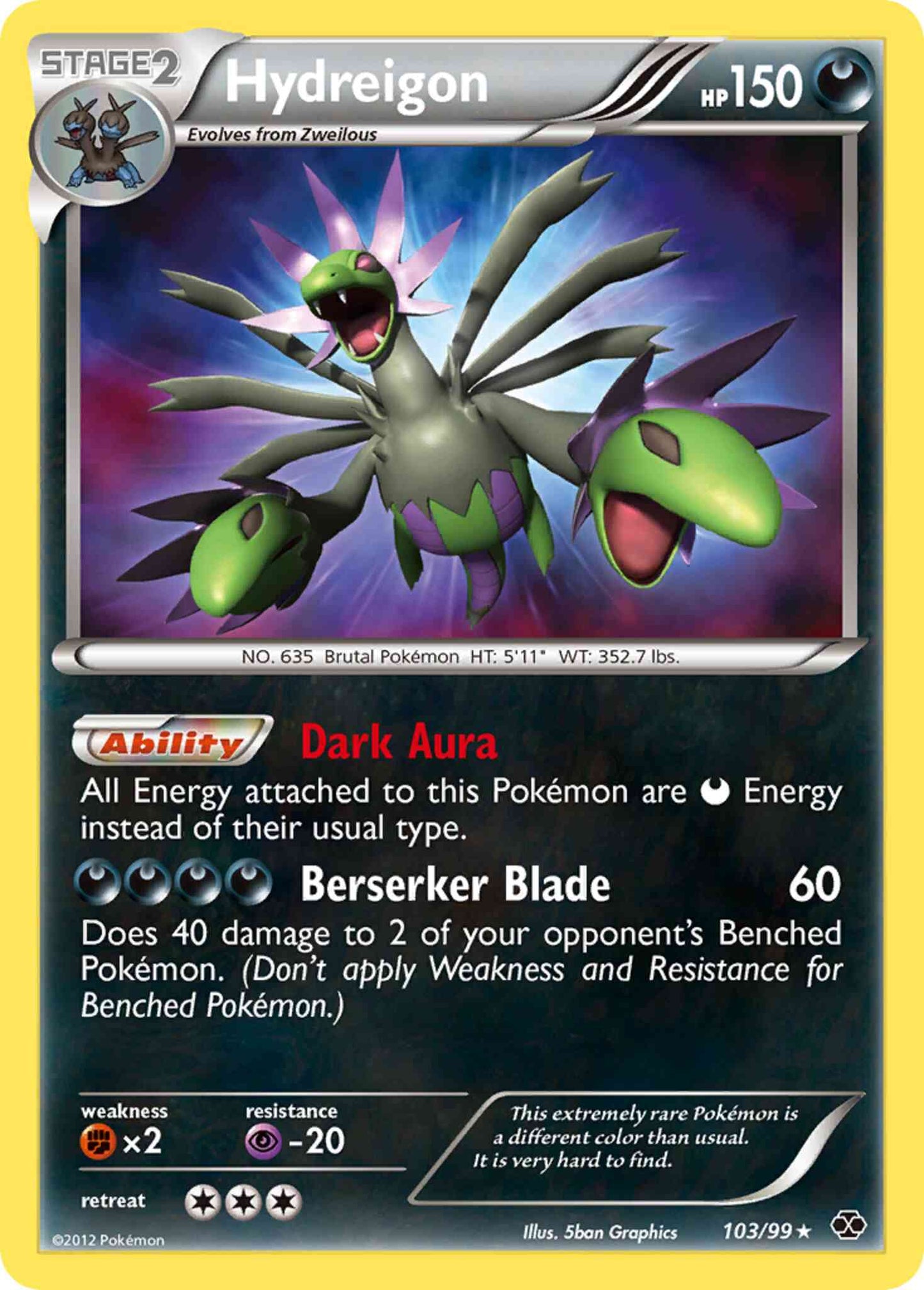 Hydreigon - 103/99 - Rare Secret [bw4-103] [Secret]
