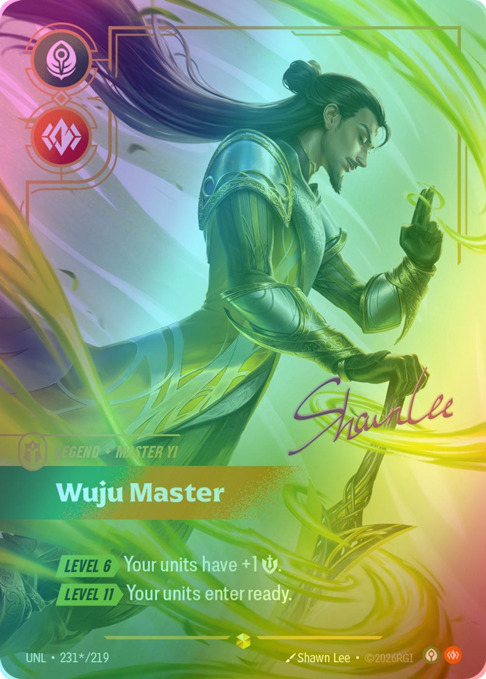 Wuju Master (Master Yi) (Signature) - 231*/219 [Unleashed] [Foil]
