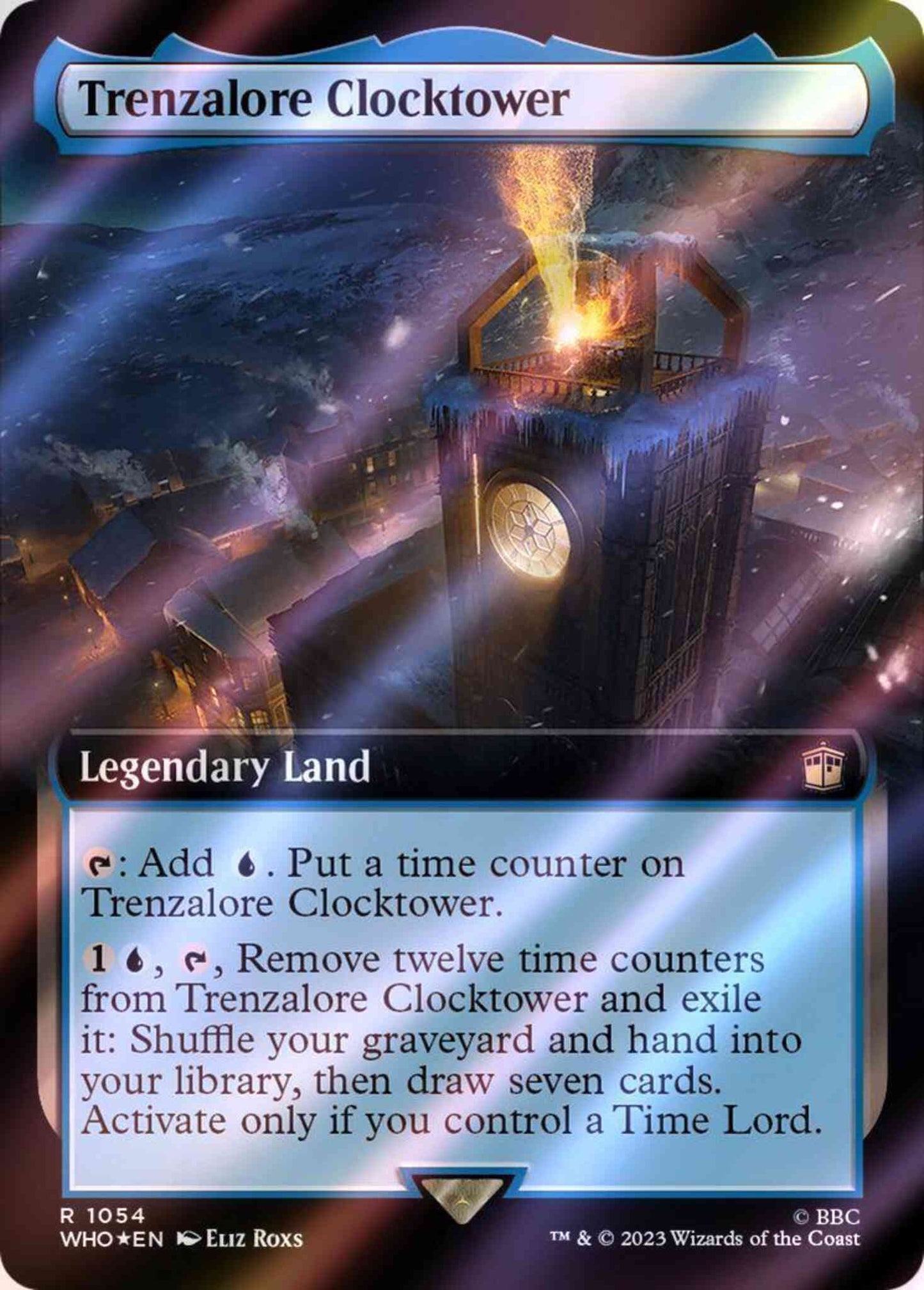 Trenzalore Clocktower [1054] [Extended Art] [Universes Beyond: Doctor Who] [Surge Foil]