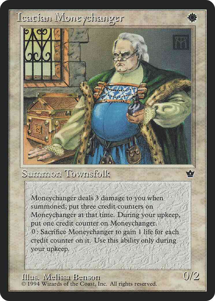Icatian Moneychanger [Melissa A Benson] [10c] [Fallen Empires] [Non-Foil]