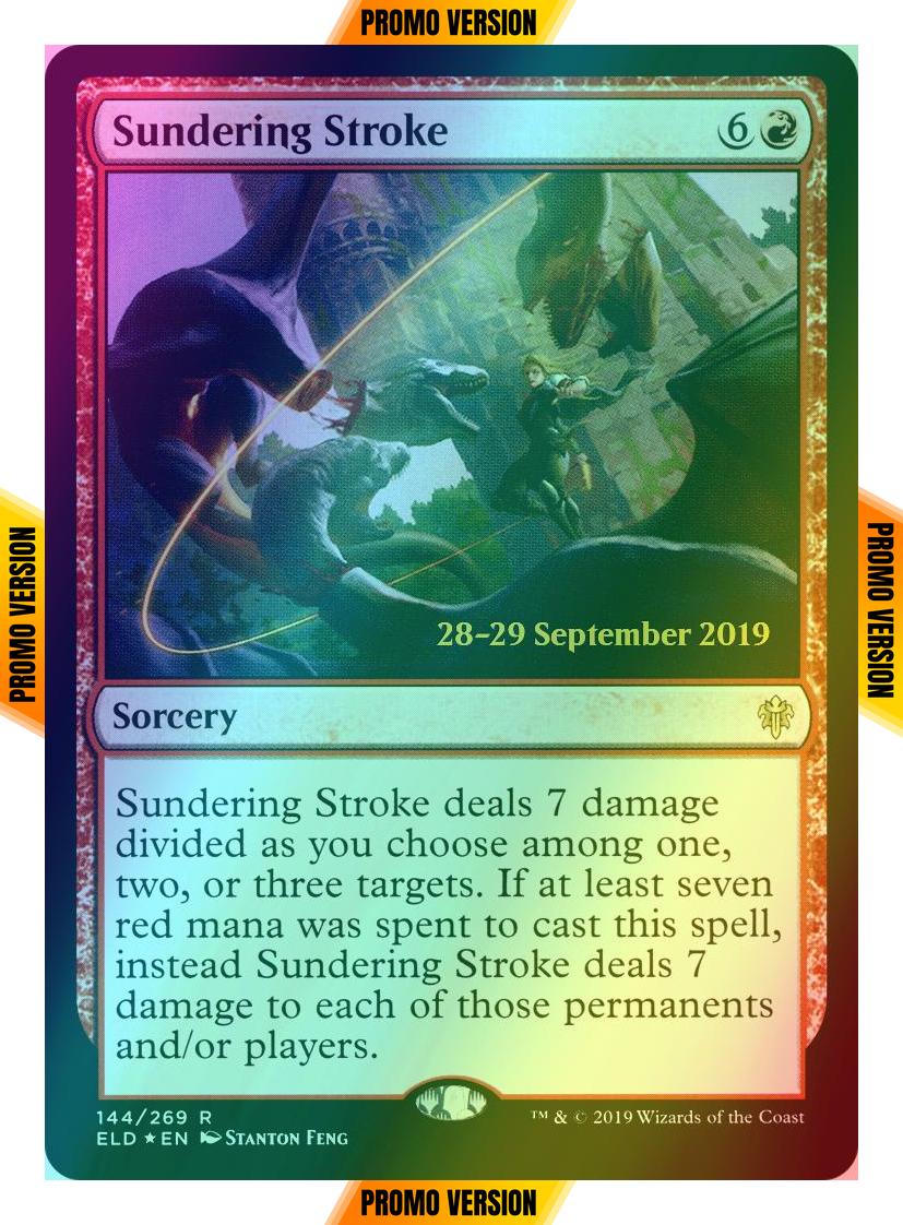Sundering Stroke [144s] [Throne of Eldraine Promos] [Foil]