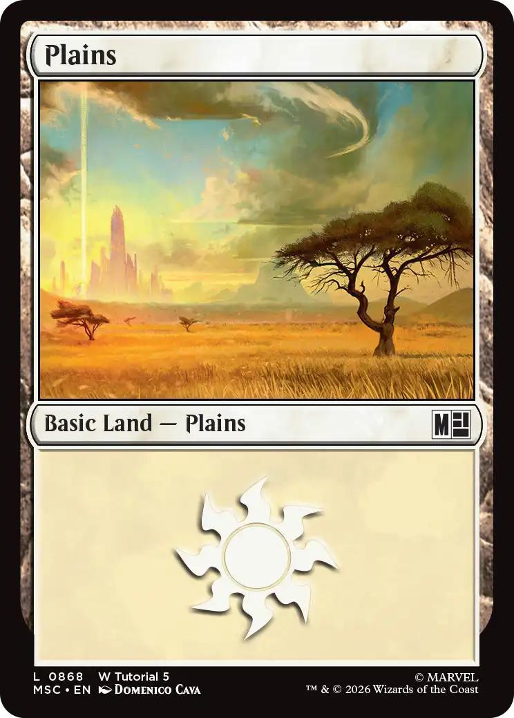 Plains [868] [Beginner Box] [Marvel Super Heroes: Commander] [Non-Foil]