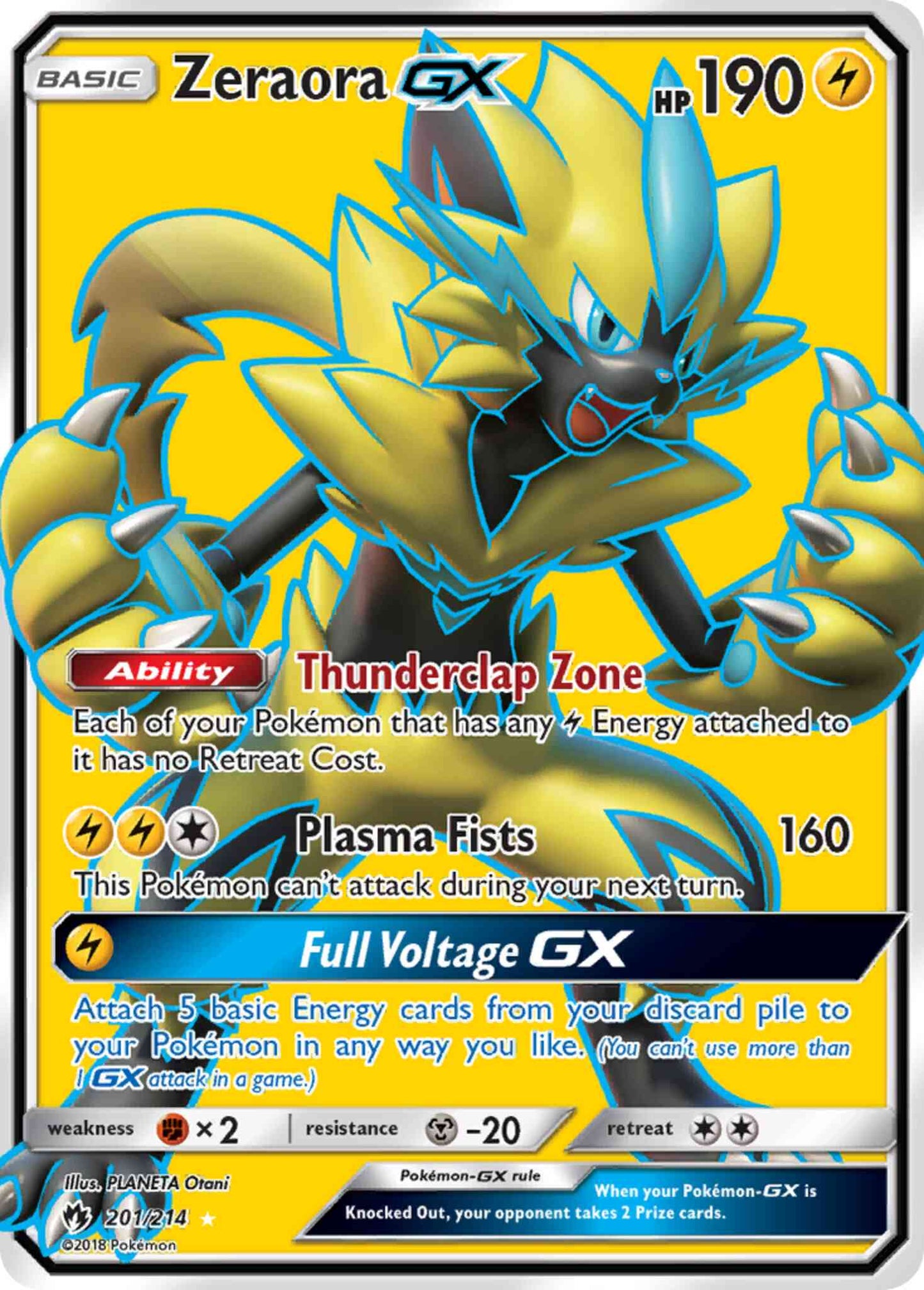 Zeraora-GX - 201/214 - Rare Ultra [sm8-201] [Ultra]