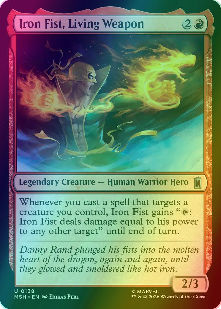 Iron Fist, Living Weapon [138] [Marvel Super Heroes] [Foil]