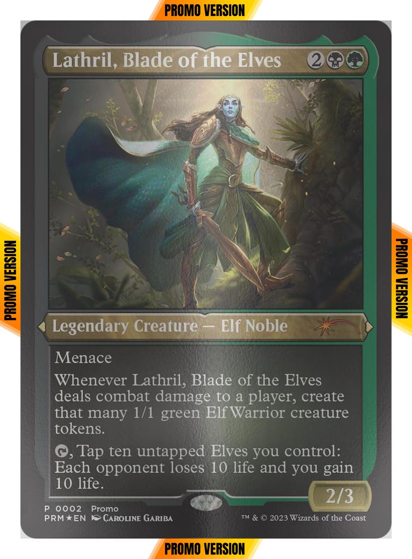 Lathril, Blade of the Elves [2] [Resale Promos] [Etched Foil]
