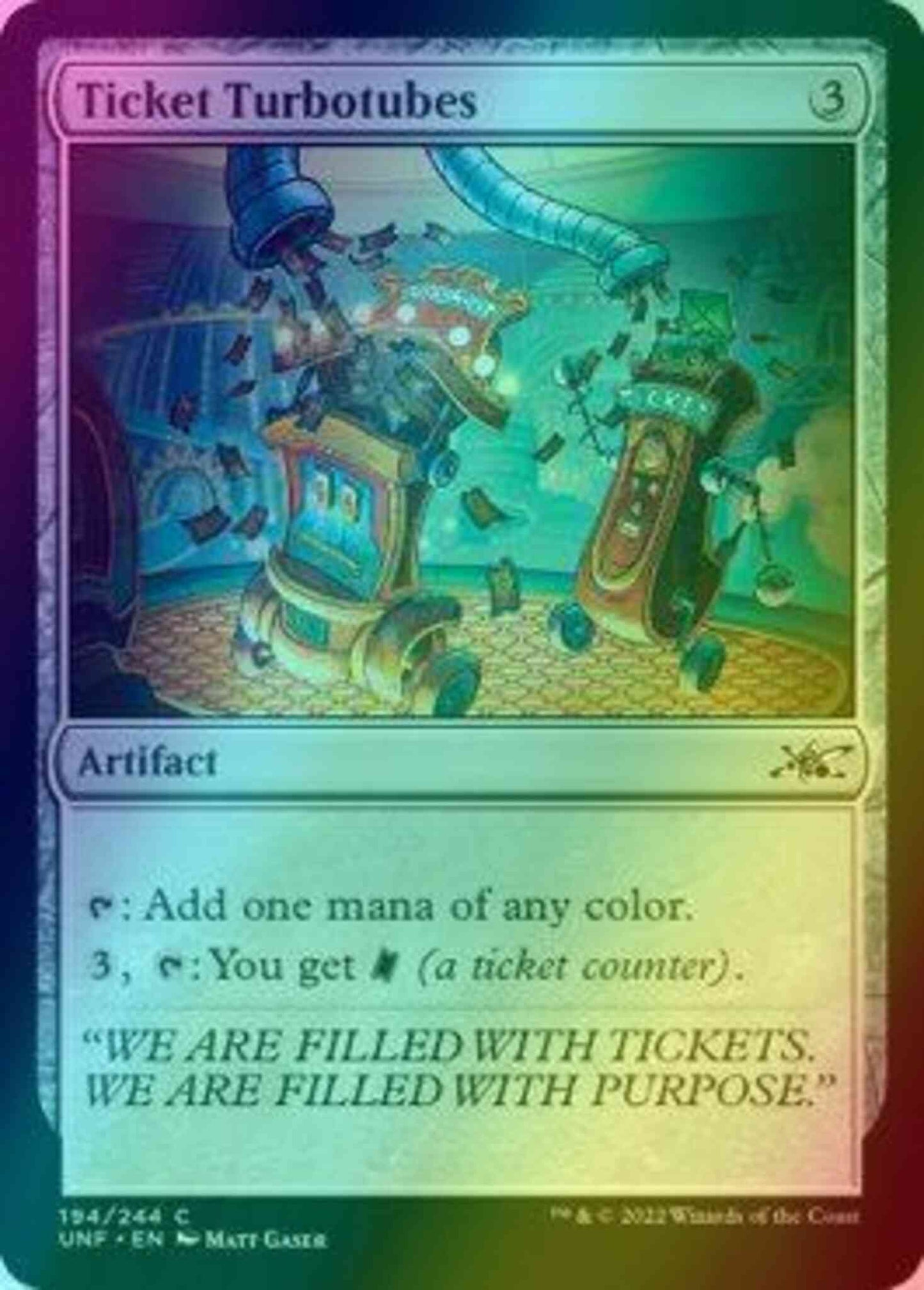 Ticket Turbotubes [194] [Unfinity] [Foil]
