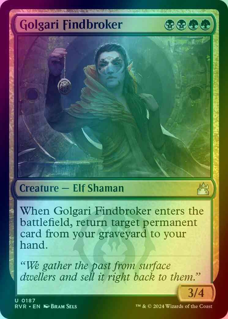 Golgari Findbroker [187] [Ravnica Remastered] [Foil]