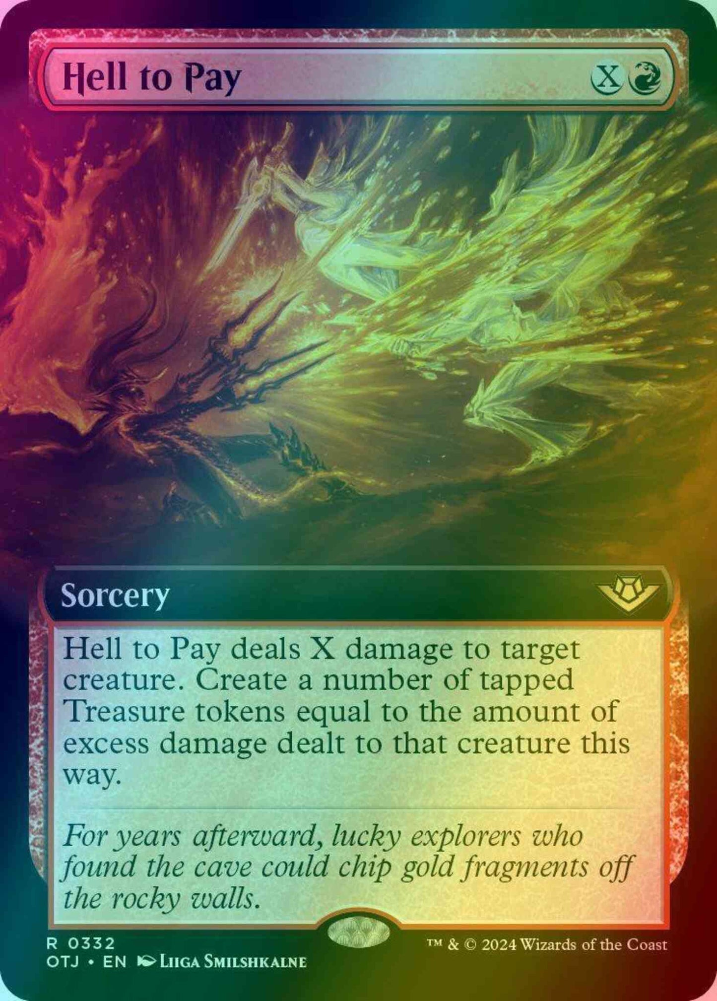 Hell to Pay [332] [Extended Art] [Outlaws of Thunder Junction] [Foil]