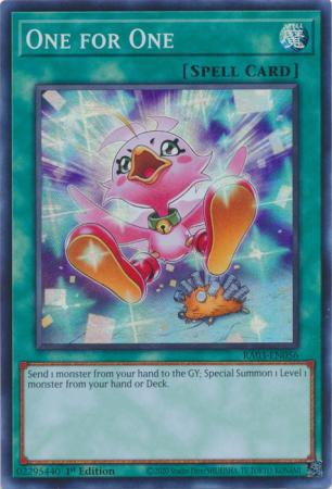 One for One - Alternate Art - RA03-EN056 - Super Rare - 1st Edition