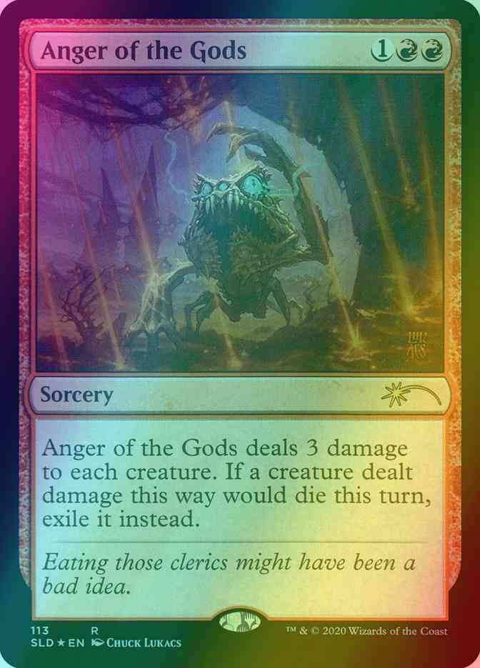 Anger of the Gods [0113] [Happy Yargle Day!] [Secret Lair Drop] [Foil]