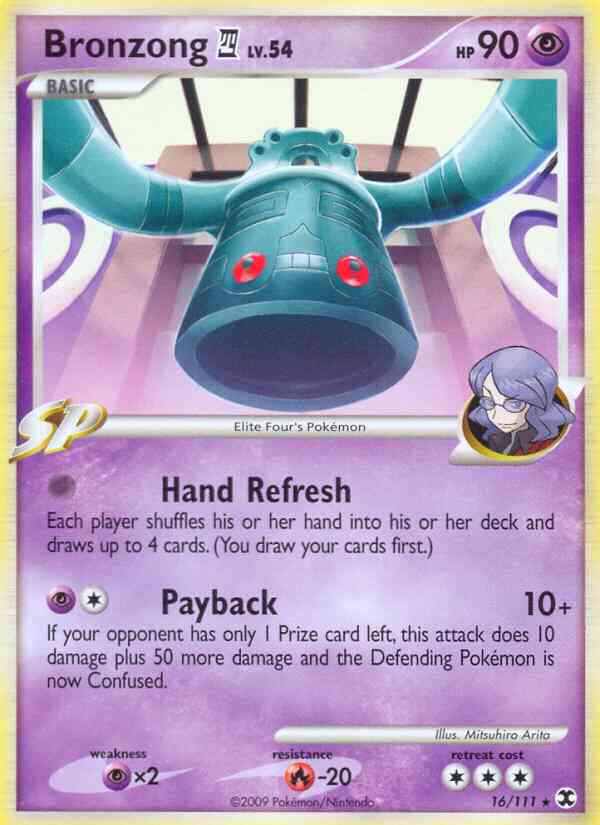 Bronzong 4 - 16/111 - Rare [pl2-16] [Reverse Holo]