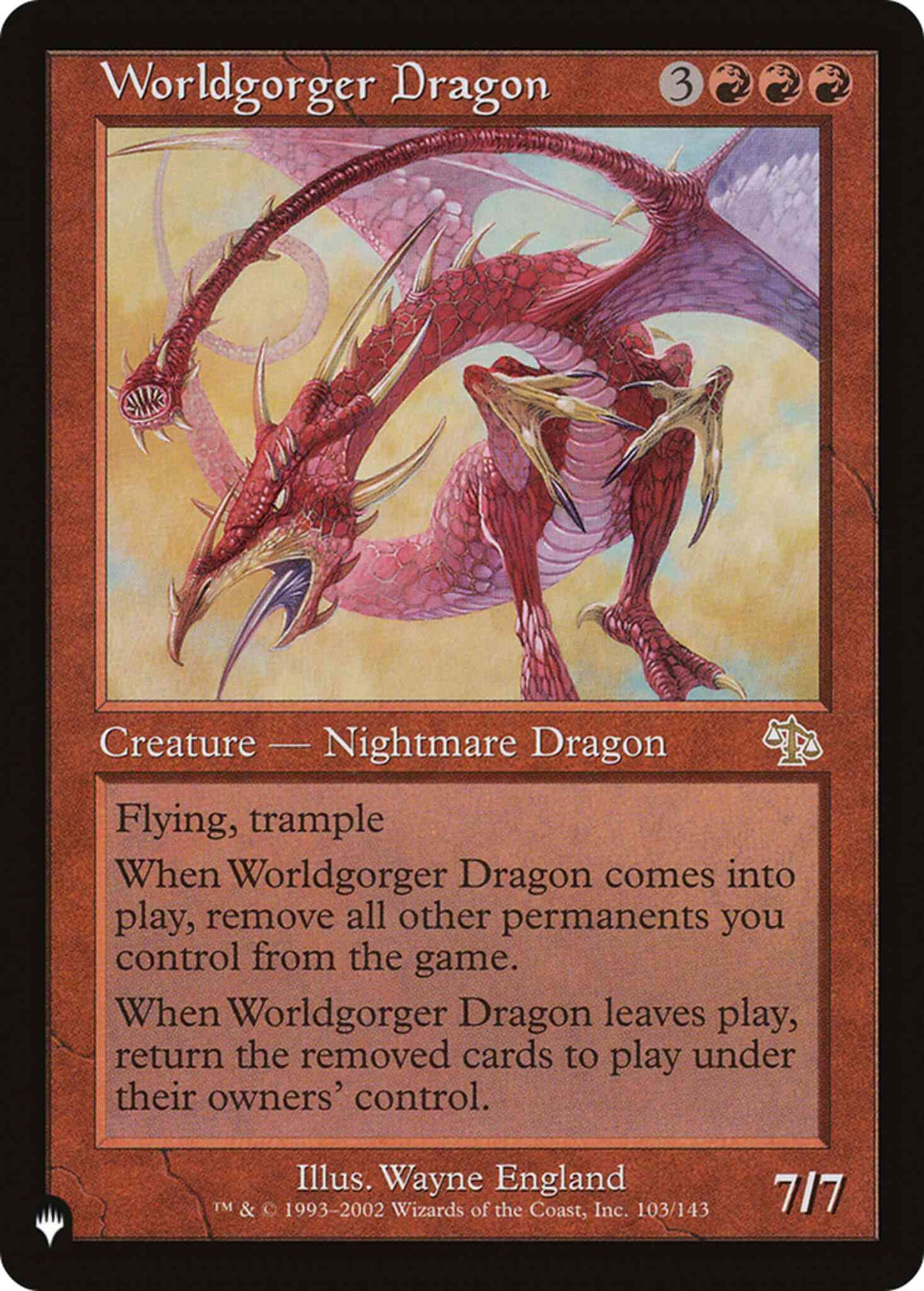 Worldgorger Dragon [JUD-103] [The List] [Non-Foil]