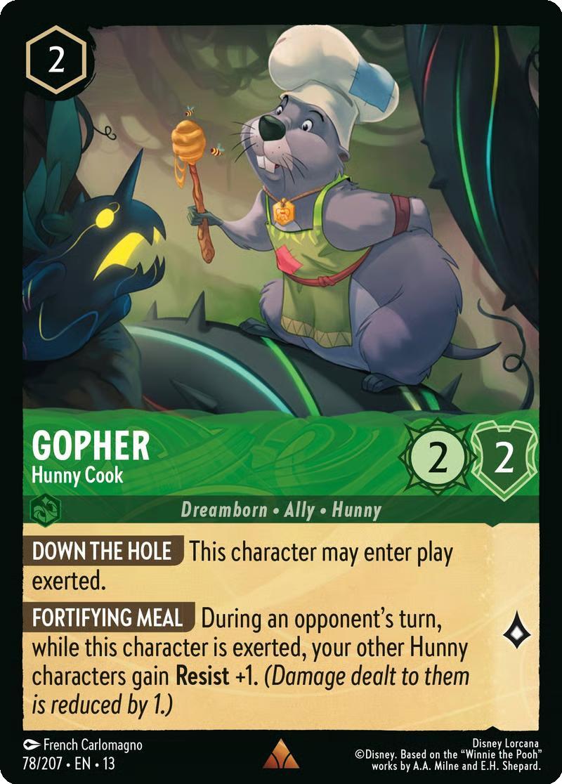 Gopher - Hunny Cook - 78/204 [Attack of the Vine!] [Non-Foil]