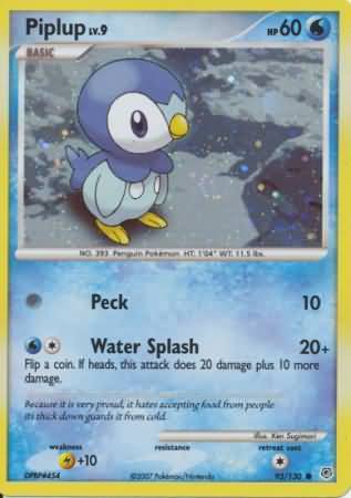Piplup - 93/130 - Alternate Holo Pattern Promo [Holo]