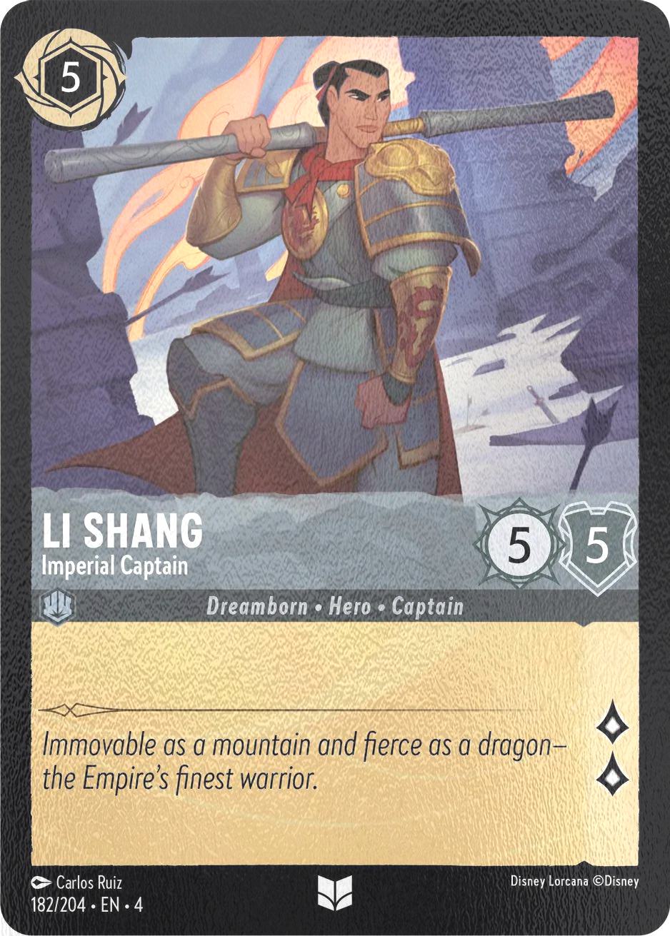Li Shang - Imperial Captain - 182/204 [Ursula's Return] [Cold Foil]