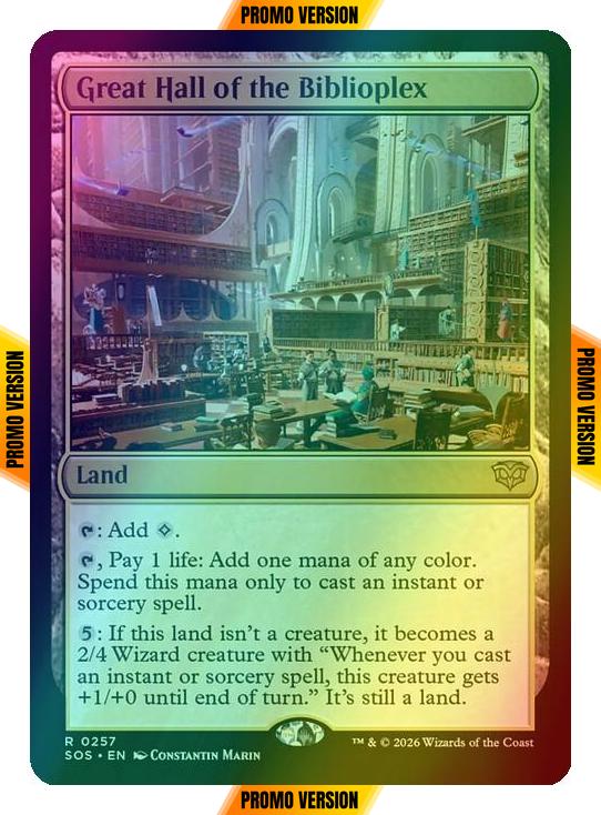Great Hall of the Biblioplex [257p] [Promo Pack] [Secrets of Strixhaven Promos] [Foil]