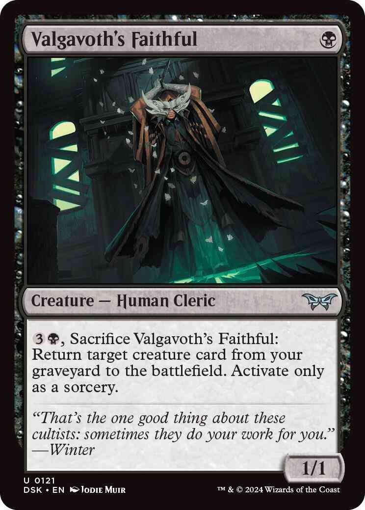 Valgavoth's Faithful [121] [Duskmourn: House of Horror] [Non-Foil]