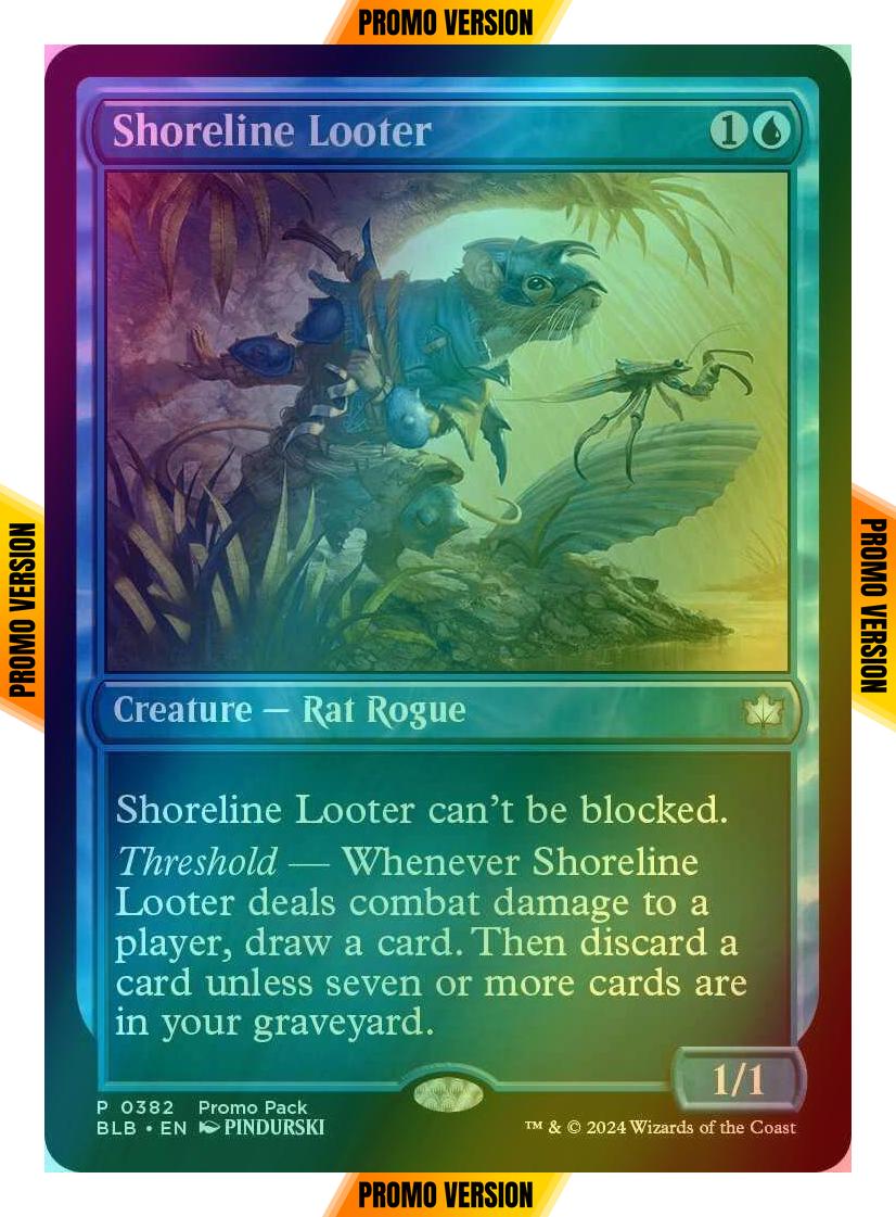 Shoreline Looter [382] [Dark Frame Promo Pack] [Bloomburrow] [Foil]