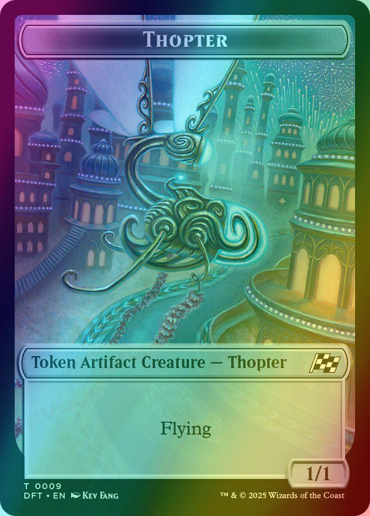 Thopter Token (09) // Treasure Token (11) [Aetherdrift: Tokens] [Foil]