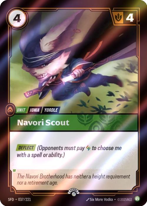 Navori Scout - 037/221 [Riftbound Organized Play Promotional Cards] [Foil]